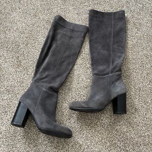 Sam Edelman Caprice gray Suede Knee High Boots 6.5